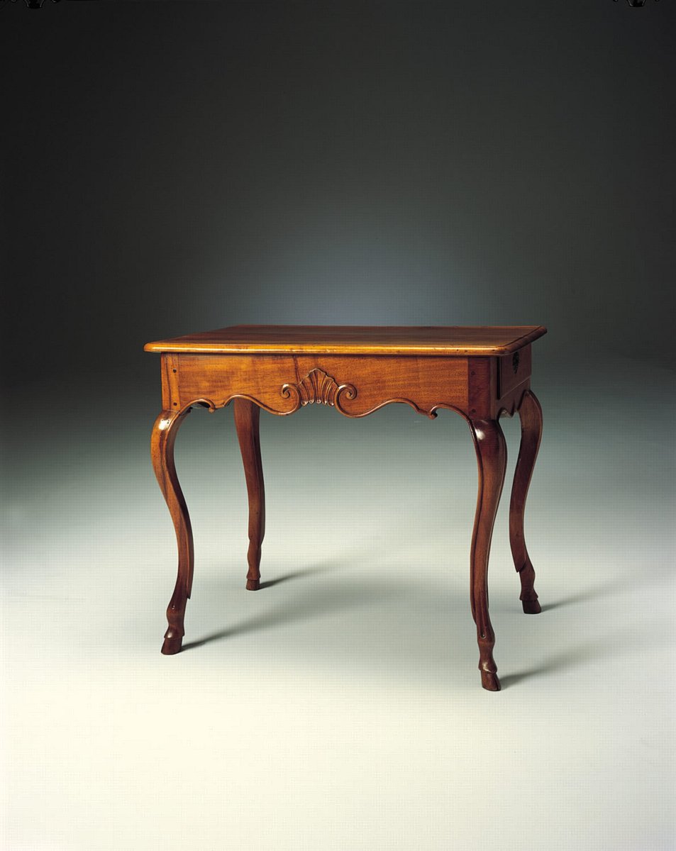 French Régence Period, Light Walnut Table 