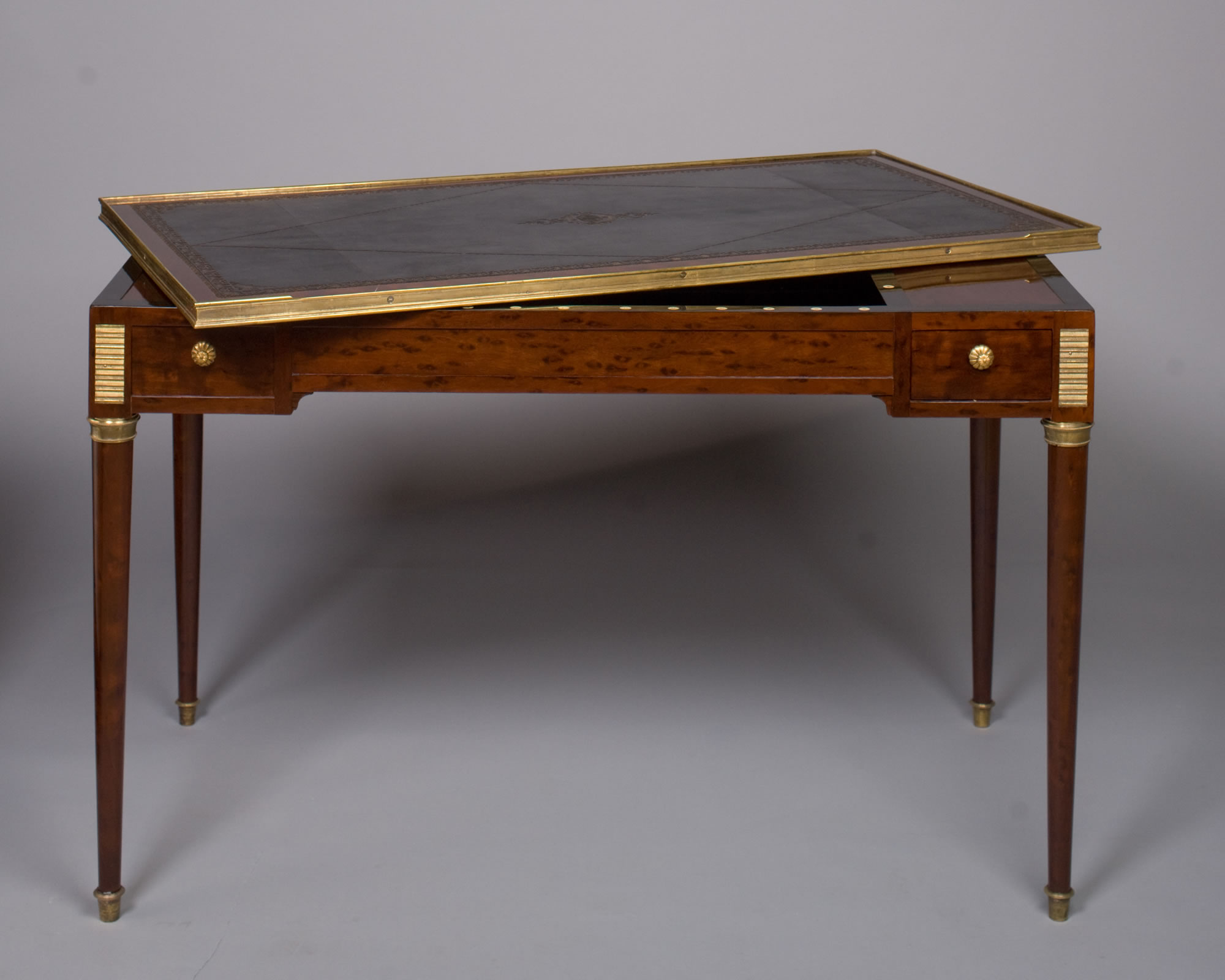 French Louis XVI Period, Tric Trac Table Stamped, “BENEMAN”