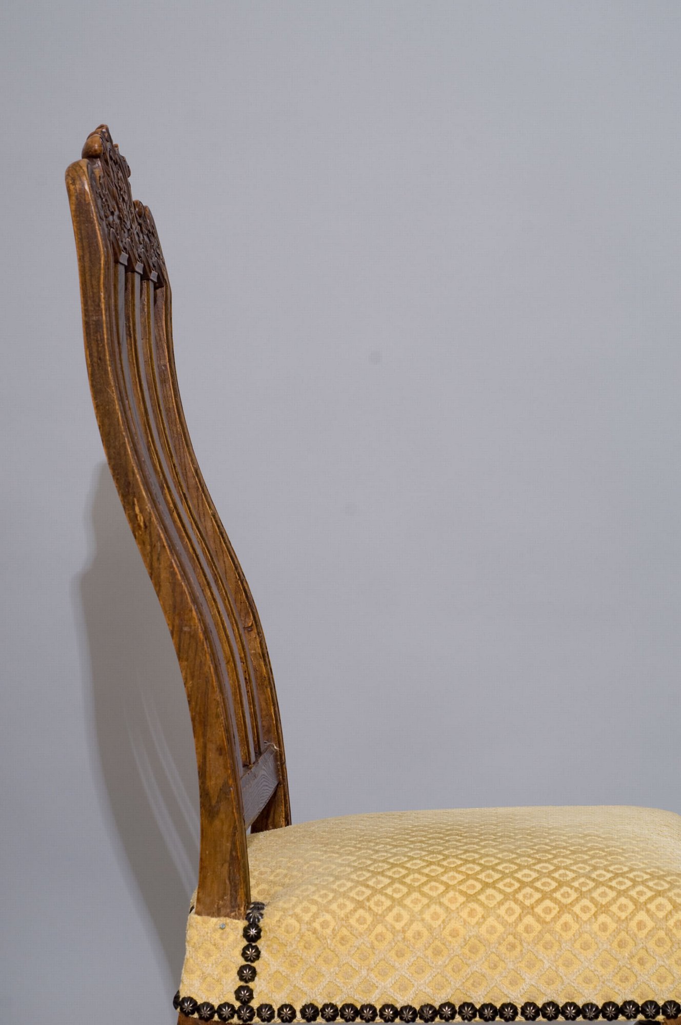 Set of Six Louis XIII Style, Oak Chairs