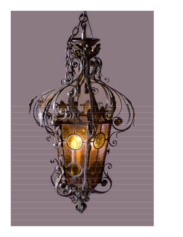 French, Iron and Tole Lantern