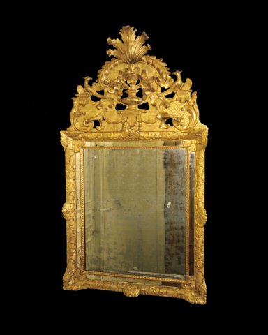 French Régence, Gilded, Provençal Mirror - Click to enlarge and for full details.