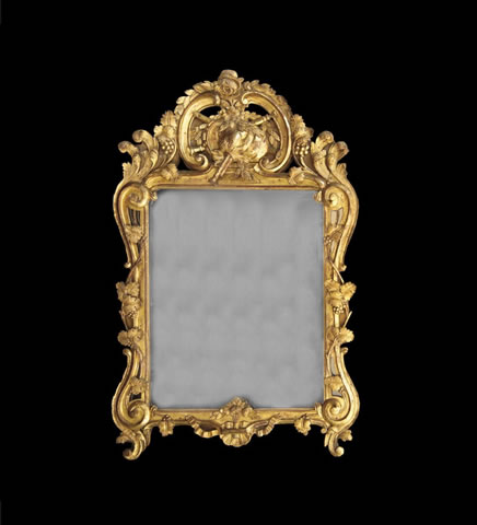 French Louis XV Period, Giltwood, Provençal Mirror - Click to enlarge and for full details.